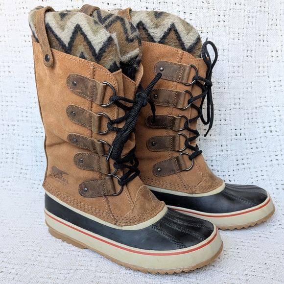 Sorel Shoes - Sorel Joan of Arctic Knit II Boots Women’s Sz 9 Elk Brown Insulated Waterproof